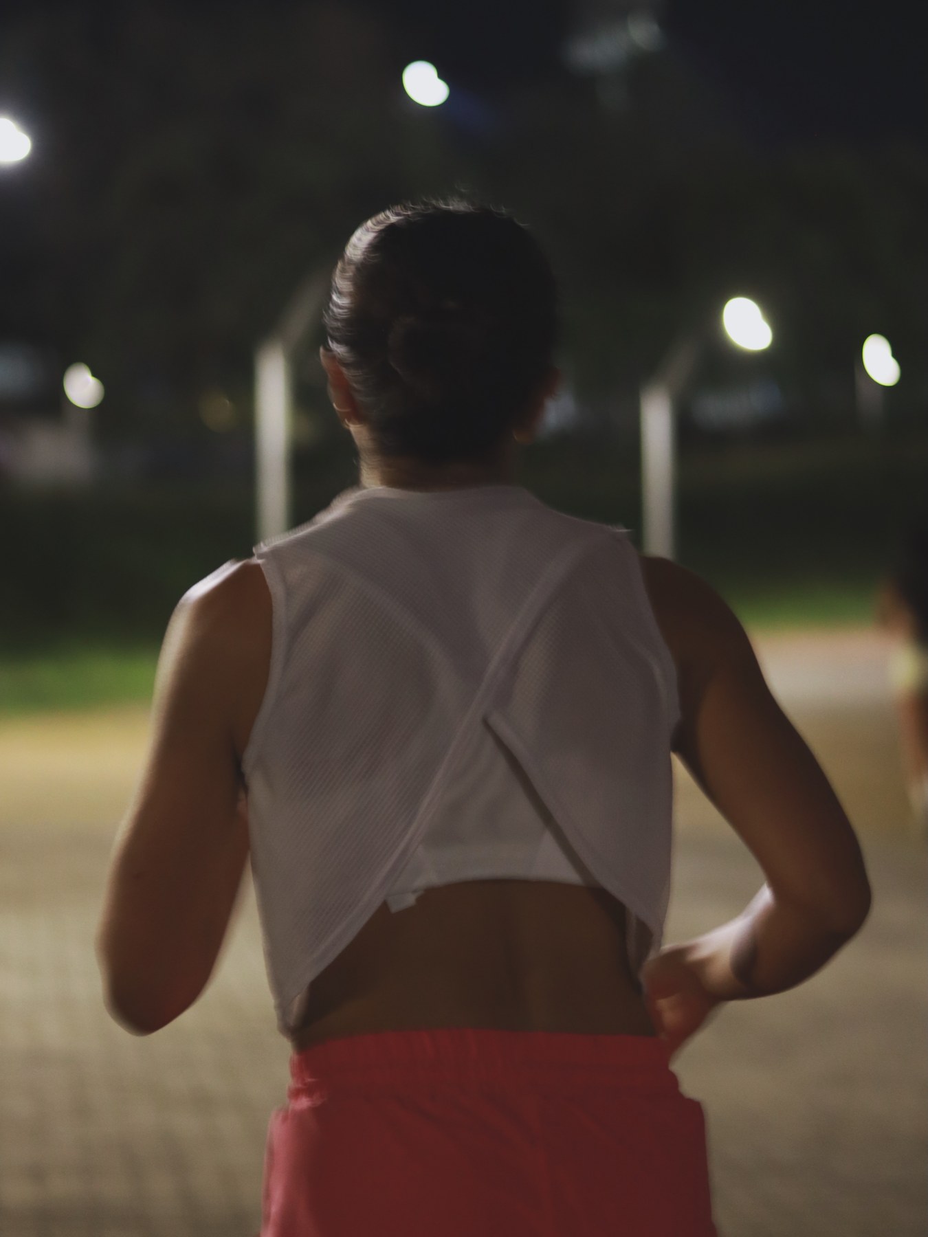 Corredora durante una salida de running